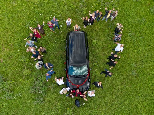 Hochzeitsshooting mit Drohne